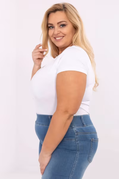 T-shirt Damski Model RV-TS-A556.03 White - Relevance — zdjęcie 2