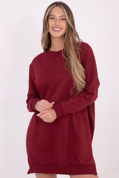 Sukienka Model RV-SK-6019.67 Bordo - Relevance — zdjęcie 1