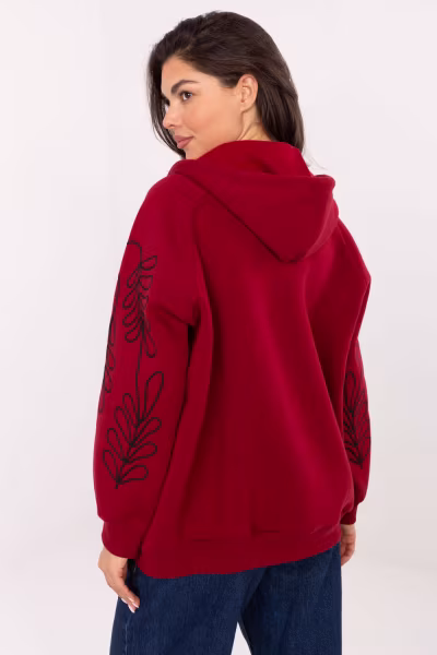 Bluza Damska Model RV-BL-A911.22 Bordo - Relevance — zdjęcie 3