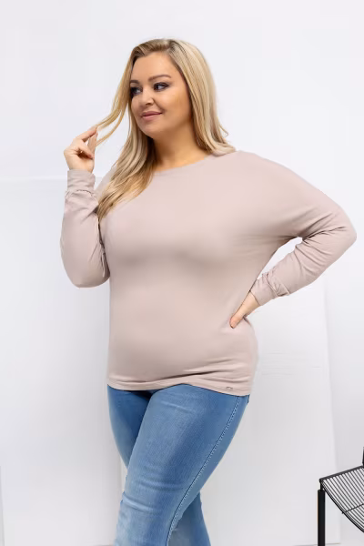 Bluzka Model RV-BZ-A-163.09 Beige - Relevance — zdjęcie 1