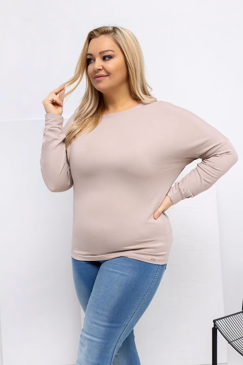 Bluzka Model RV-BZ-A-163.09 Beige - Relevance