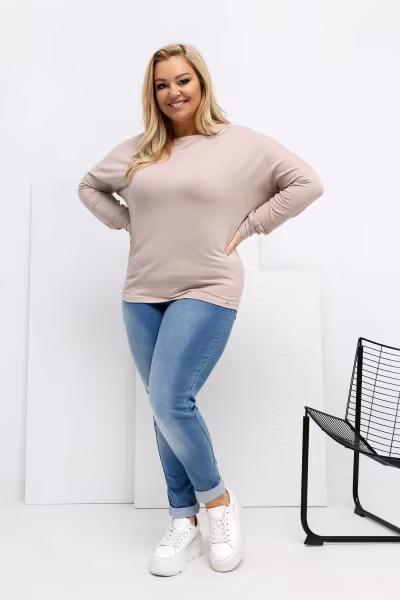 Bluzka Model RV-BZ-A-163.09 Beige - Relevance — zdjęcie 2