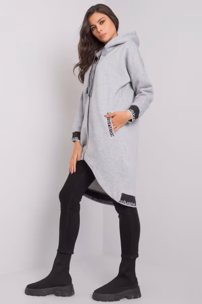 Bluza Damska Model RV-BL-6832.10 Grey - Relevance — zdjęcie 3
