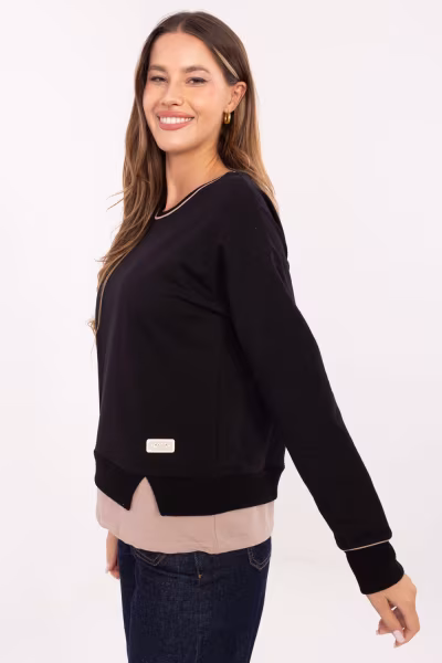 Bluza Damska Model RV-BZ-A905.36 Black - Relevance — zdjęcie 2