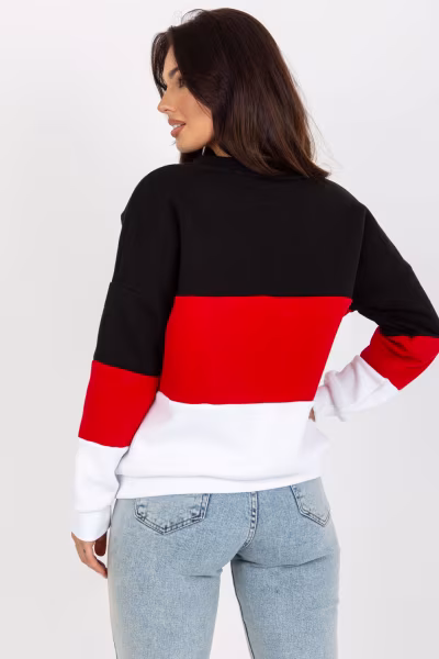 Bluza Damska Model RV-BL-8377.89 Black/Red - Relevance — zdjęcie 3