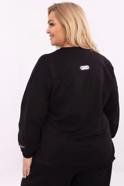 Bluza Damska Model RV-BZ-A599.82 Black - Relevance — zdjęcie 2