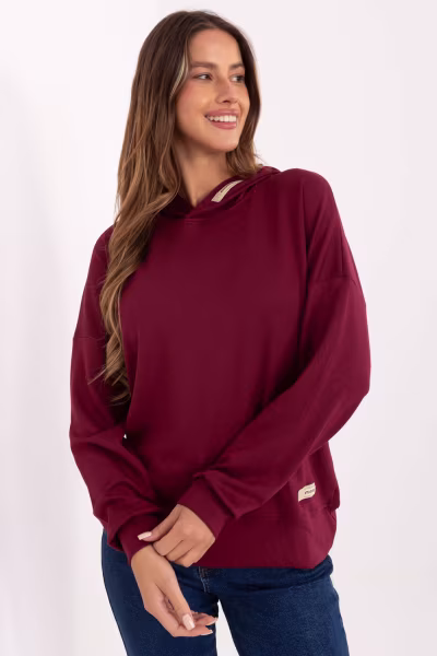 Bluza Damska Model RV-BL-A902.24 Bordo - Relevance — zdjęcie 1