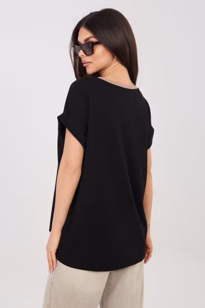 Bluzka Model RV-BZ-A1172.87 Black - Relevance — zdjęcie 3