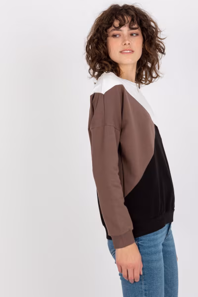 Bluza Damska Model RV-BL-8463.41P White/Black - Relevance — zdjęcie 3