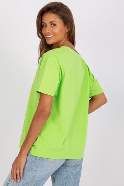 Bluzka Model RV-BZ-8826.22 Limonka - Relevance — zdjęcie 3