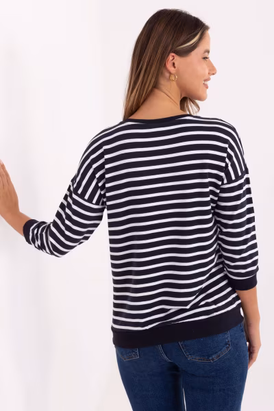 Bluzka Model RV-BZ-A790.47 Navy - Relevance — zdjęcie 3