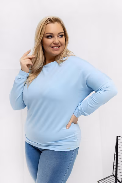 Bluzka Model RV-BZ-A-163.09 Light Blue - Relevance — zdjęcie 1