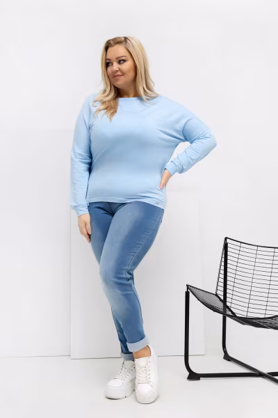 Bluzka Model RV-BZ-A-163.09 Light Blue - Relevance — zdjęcie 2