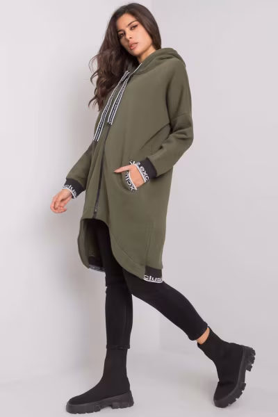 Bluza Damska Model RV-BL-6832.10 Khaki - Relevance — zdjęcie 2
