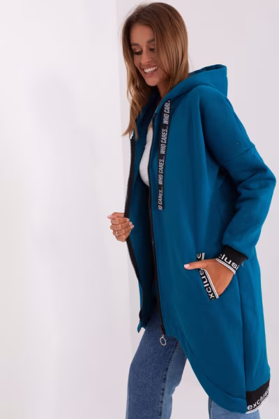 Bluza Damska Model RV-BL-6832-2.00P Morski - Relevance — zdjęcie 3