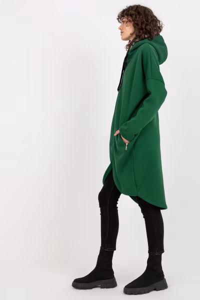 Bluza Damska Model RV-BL-6683.00P Dark Green - Relevance — zdjęcie 3