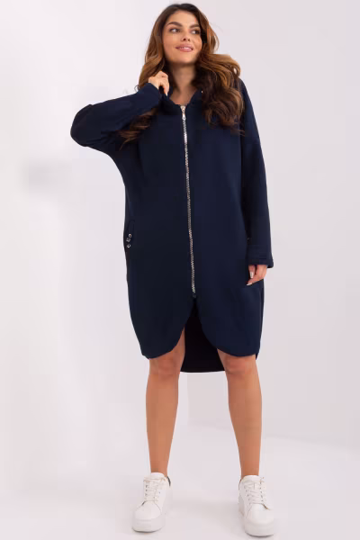 Bluza Damska Model RV-BL-4858-2.97P Navy - Relevance — zdjęcie 2