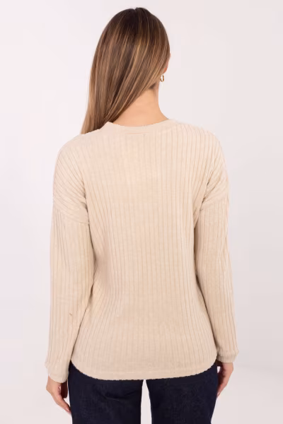 Sweter Damski Model RV-SW-A1026.52 Beige - Relevance — zdjęcie 3
