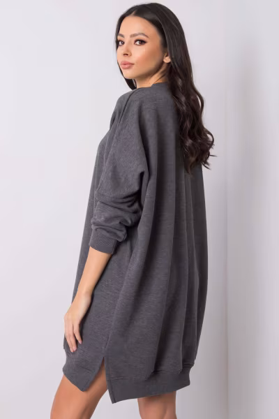 Sukienka Model RV-SK-6019.67 Dark Grey - Relevance — zdjęcie 3