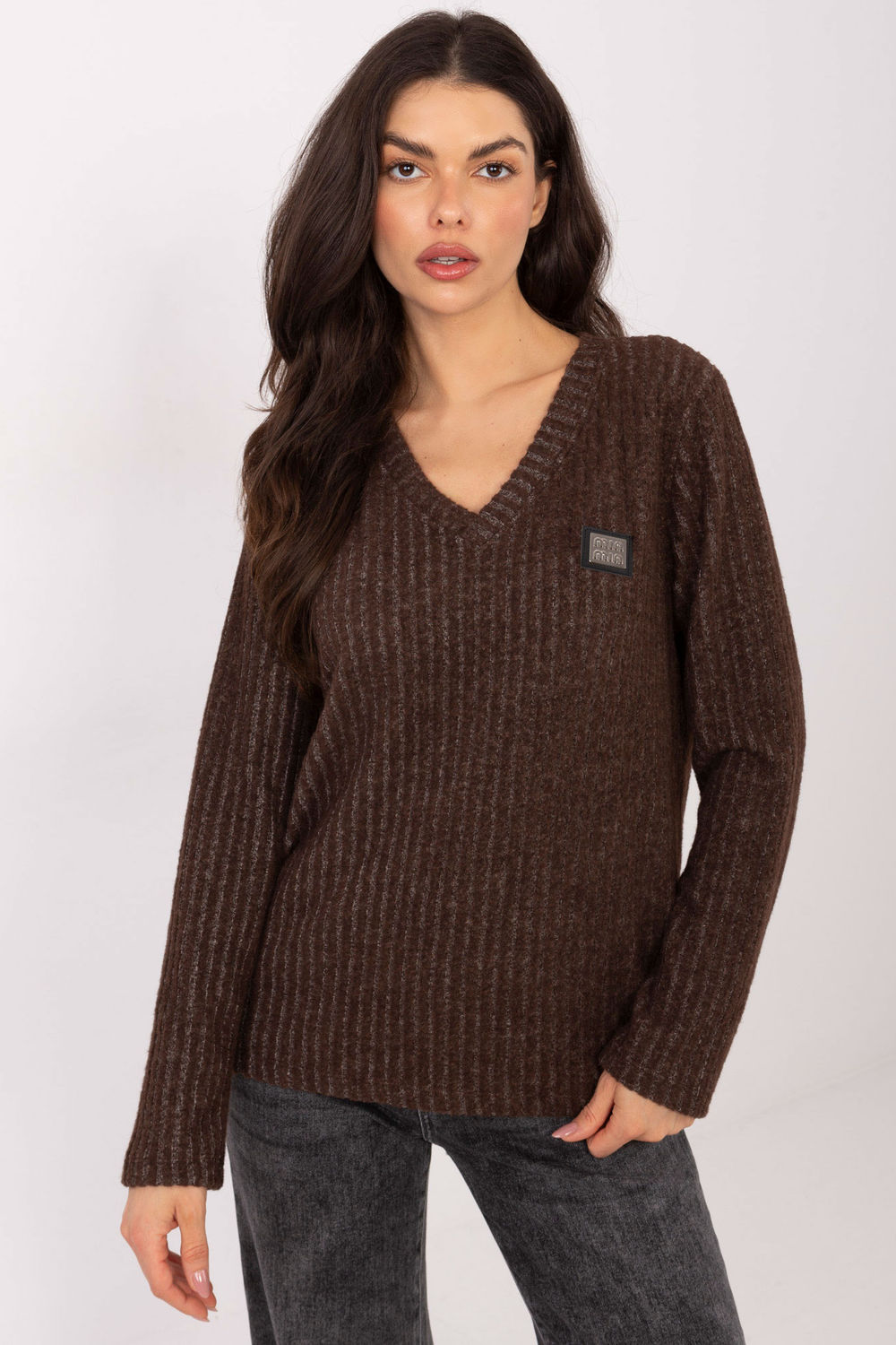 Sweter Damski Model RV-SW-A1025.80 Brown - Relevance