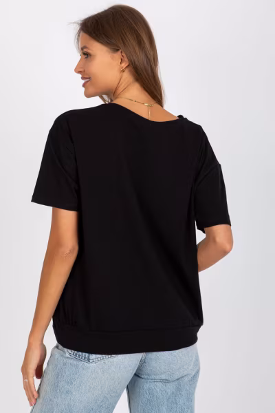 Bluzka Model RV-BZ-8826.22 Black - Relevance — zdjęcie 3