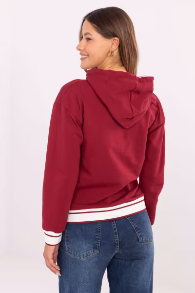 Bluza Damska Model RV-BL-A857.47 Bordo - Relevance — zdjęcie 3