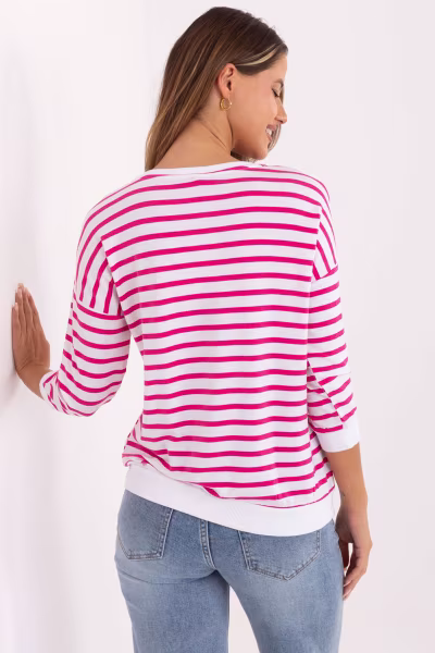 Bluzka Model RV-BZ-A790.47 White/Pink - Relevance — zdjęcie 3