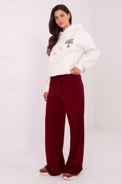 Spodnie Dresowe Model RV-DR-A611.52 Bordo - Relevance — zdjęcie 2
