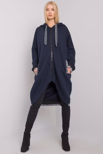 Bluza Damska Model RV-BL-6832.10 Navy - Relevance — zdjęcie 2