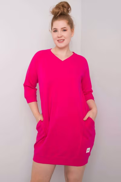 Sukienka Model RV-SK-6847.59P Fuksja - Relevance — zdjęcie 1