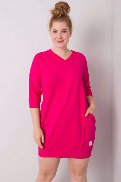 Sukienka Model RV-SK-6847.59P Fuksja - Relevance — zdjęcie 2