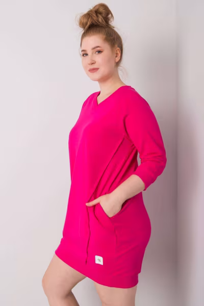 Sukienka Model RV-SK-6847.59P Fuksja - Relevance — zdjęcie 3