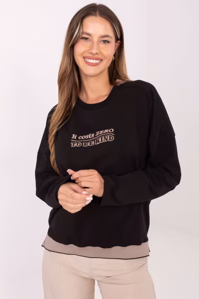 Bluza Damska Model RV-BZ-A907.08P Black - Relevance — zdjęcie 1