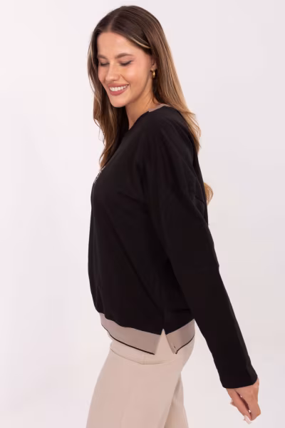 Bluza Damska Model RV-BZ-A907.08P Black - Relevance — zdjęcie 2