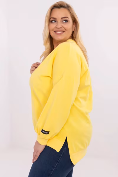 Bluza Damska Model RV-BZ-A599.82 Yellow - Relevance — zdjęcie 2