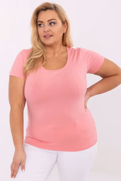 Tshirt Damski Model RV-TS-A556.03 Brzoskwinia - Relevance — zdjęcie 1