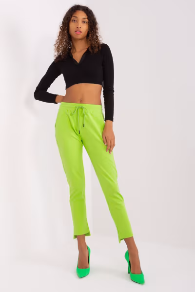 Spodnie Dresowe Model RV-DR-8380.25P Limonka - Relevance — zdjęcie 1