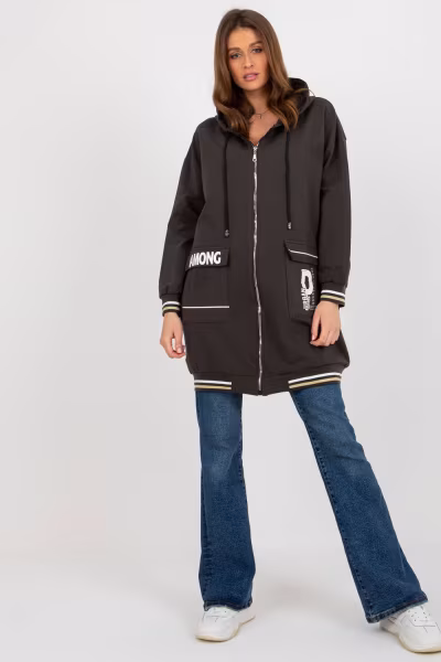 Bluza Damska Model RV-BL-8149.91P Dark Khaki - Relevance — zdjęcie 1