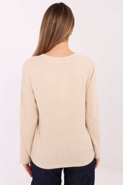 Sweter Damski Model RV-SW-A1025.80 Beige - Relevance — zdjęcie 3