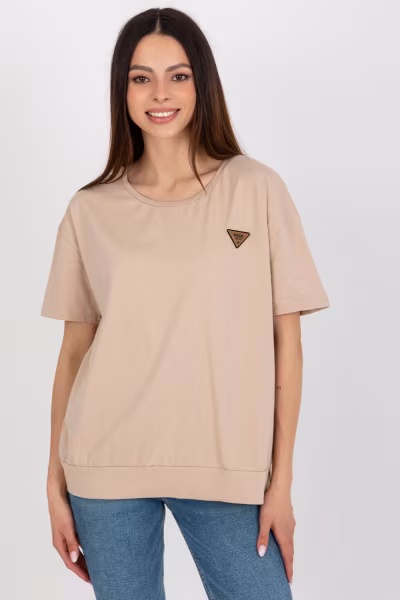 Bluzka Model RV-BZ-8826.22 Beige - Relevance — zdjęcie 1