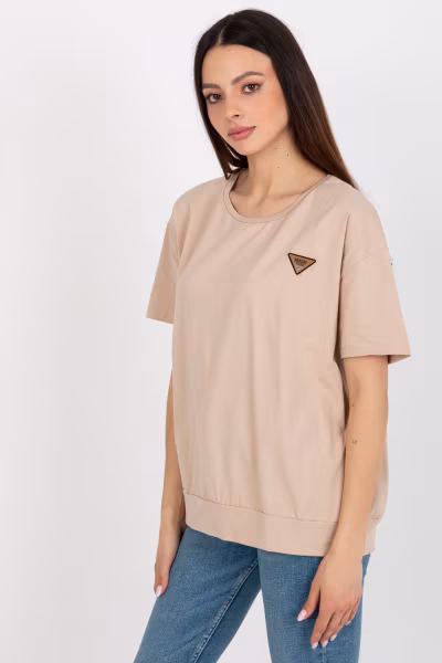 Bluzka Model RV-BZ-8826.22 Beige - Relevance — zdjęcie 2