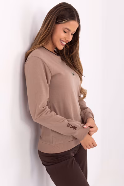 Bluza Damska Model RV-BL-A868.46 Dark Beige - Relevance — zdjęcie 2