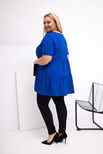Bluzka Model RV-BZ-7923-1.34P Cobalt - Relevance — zdjęcie 3