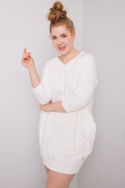 Sukienka Model RV-SK-6847.59P Ecru - Relevance — zdjęcie 1