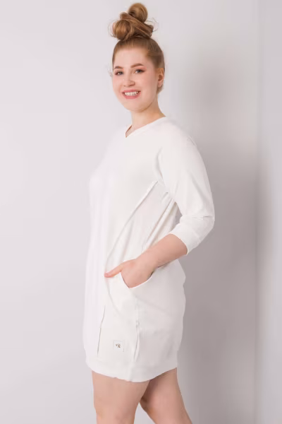 Sukienka Model RV-SK-6847.59P Ecru - Relevance — zdjęcie 3