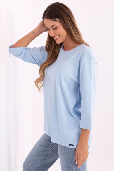 Bluzka Model RV-BZ-A804.05P Light Blue - Relevance — zdjęcie 2