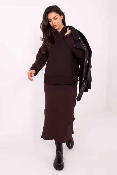 Bluza Damska Model RV-BL-A1006.27 Dark Brown - Relevance — zdjęcie 2