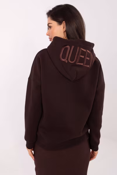 Bluza Damska Model RV-BL-A1006.27 Dark Brown - Relevance — zdjęcie 3