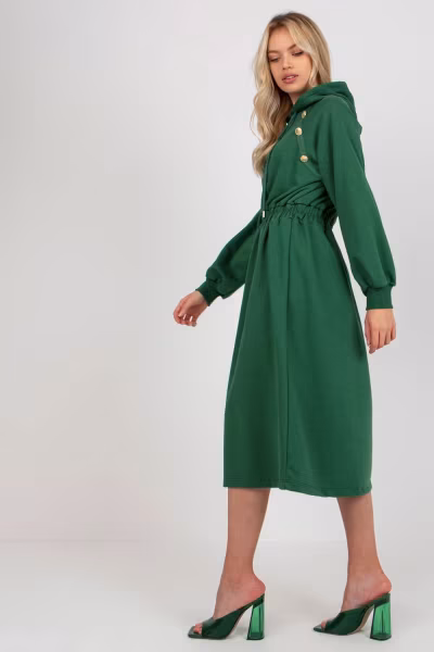 Sukienka Model RV-SK-8336.12P Dark Green - Relevance — zdjęcie 2