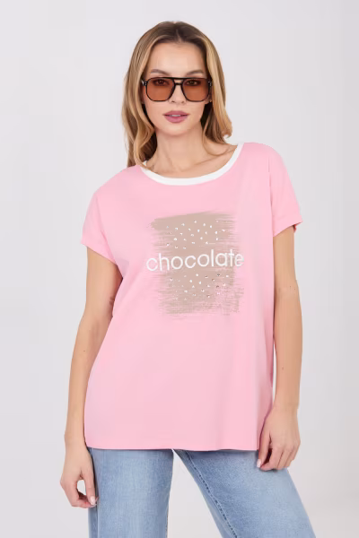 Bluzka Model RV-BZ-A1174.91 Light Pink - Relevance — zdjęcie 1